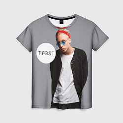 Женская футболка T-Fest: Grey Style