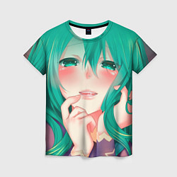 Женская футболка Miku Ahegao