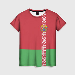 Футболка женская Беларусь, цвет: 3D-принт