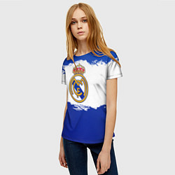 Футболка женская Real Madrid FC, цвет: 3D-принт — фото 2