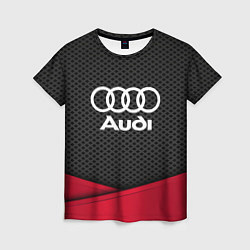 Футболка женская Audi: Grey Carbon, цвет: 3D-принт
