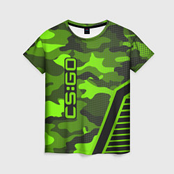 Футболка женская CS:GO Light Green Camo, цвет: 3D-принт