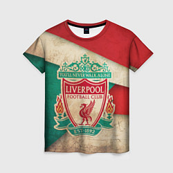 Футболка женская FC Liverpool: Old Style, цвет: 3D-принт