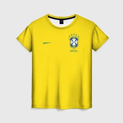 Футболка женская Сборная Бразилии, цвет: 3D-принт