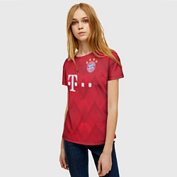 Футболка женская FC Bayern Home 18-19, цвет: 3D-принт — фото 2