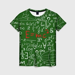 Футболка женская E=mc2: Green Style, цвет: 3D-принт