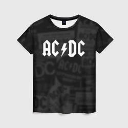Футболка женская AC/DC: Black Rock, цвет: 3D-принт