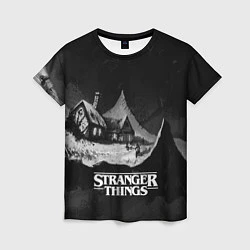 Футболка женская Stranger Things: Black Hut, цвет: 3D-принт