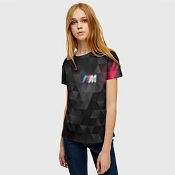 Футболка женская BMW M: Polygon, цвет: 3D-принт — фото 2