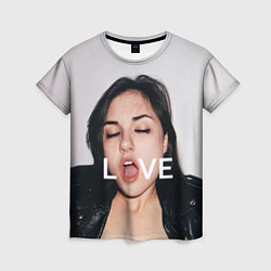 Женская футболка Sasha Grey: LOVE