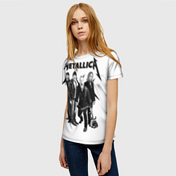 Футболка женская Metallica, цвет: 3D-принт — фото 2