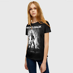 Футболка женская Nickelback Rock, цвет: 3D-принт — фото 2