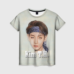 Футболка женская BTS Kim T.H., цвет: 3D-принт