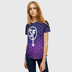 Футболка женская Sally Face: Violet SF, цвет: 3D-принт — фото 2