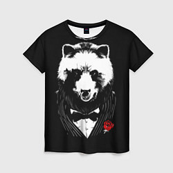 Женская футболка Медведь крестный отец