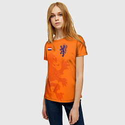 Футболка женская Сборная Голландии, цвет: 3D-принт — фото 2