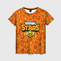 Футболка женская Brawl Stars: Orange Team, цвет: 3D-принт