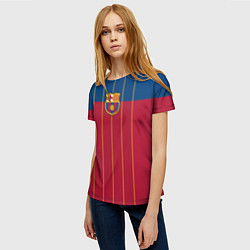 Футболка женская FC Barcelona, цвет: 3D-принт — фото 2