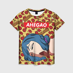 Женская футболка AHEGAO PIZZA
