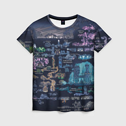Футболка женская HOLLOW KNIGHT WORLD, цвет: 3D-принт