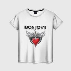 Футболка женская Bon Jovi, цвет: 3D-принт