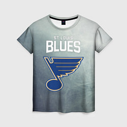 Футболка женская St Louis Blues, цвет: 3D-принт