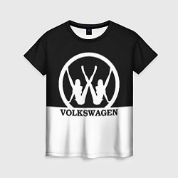 Футболка женская Volkswagen girls, цвет: 3D-принт
