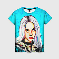 Футболка женская BILLIE EILISH: Fan Art, цвет: 3D-принт