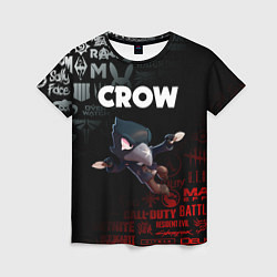 Футболка женская BRAWL STARS CROW, цвет: 3D-принт