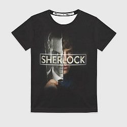Футболка женская Sherlock, цвет: 3D-принт
