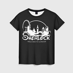 Футболка женская Sherlock, цвет: 3D-принт