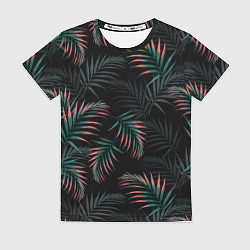 Футболка женская Листья пальмы, цвет: 3D-принт