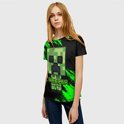 Футболка женская MINECRAFT CREEPER, цвет: 3D-принт — фото 2