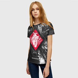 Футболка женская DBD - beating heart, цвет: 3D-принт — фото 2