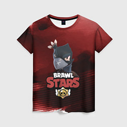 Футболка женская BRAWL STARS CROW, цвет: 3D-принт