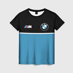 Футболка женская BMW БМВ, цвет: 3D-принт