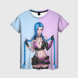 Футболка женская League of Legends Jinx, цвет: 3D-принт