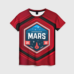 Футболка женская MARS NASA, цвет: 3D-принт