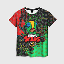 Футболка женская BRAWL STARS:LEON, цвет: 3D-принт