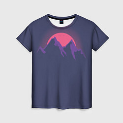 Футболка женская Mountain sunset, цвет: 3D-принт