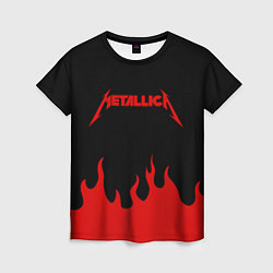 Футболка женская METALLICA, цвет: 3D-принт