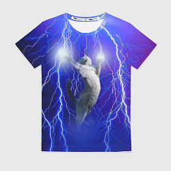 Женская футболка Грозовой кошак