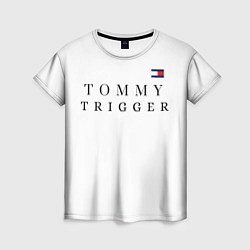 Футболка женская Tommy Hilfiger , Tommy trigger, цвет: 3D-принт
