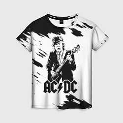 Футболка женская ACDC, цвет: 3D-принт