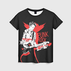Футболка женская Punk-rock, цвет: 3D-принт