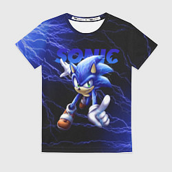 Футболка женская SONIC, цвет: 3D-принт