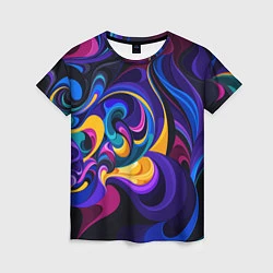 Футболка женская ABSTRACT COLOR, цвет: 3D-принт