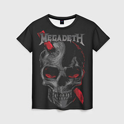 Футболка женская Megadeth, цвет: 3D-принт