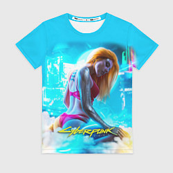 Женская футболка CYBERPUNK 2077