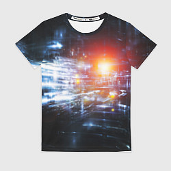 Футболка женская DIGITAL ABSTRACTION, цвет: 3D-принт